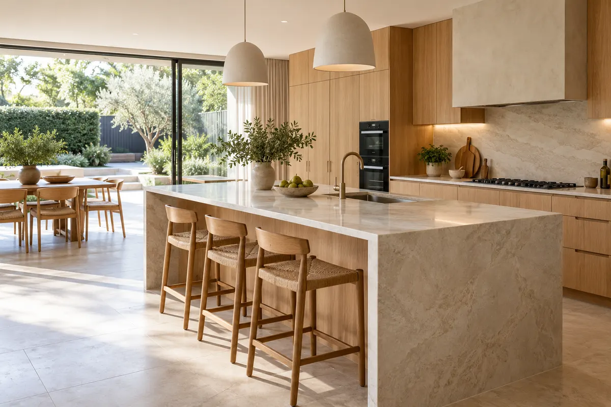 An everyday gathering place: original illustrative builders and renovations concept